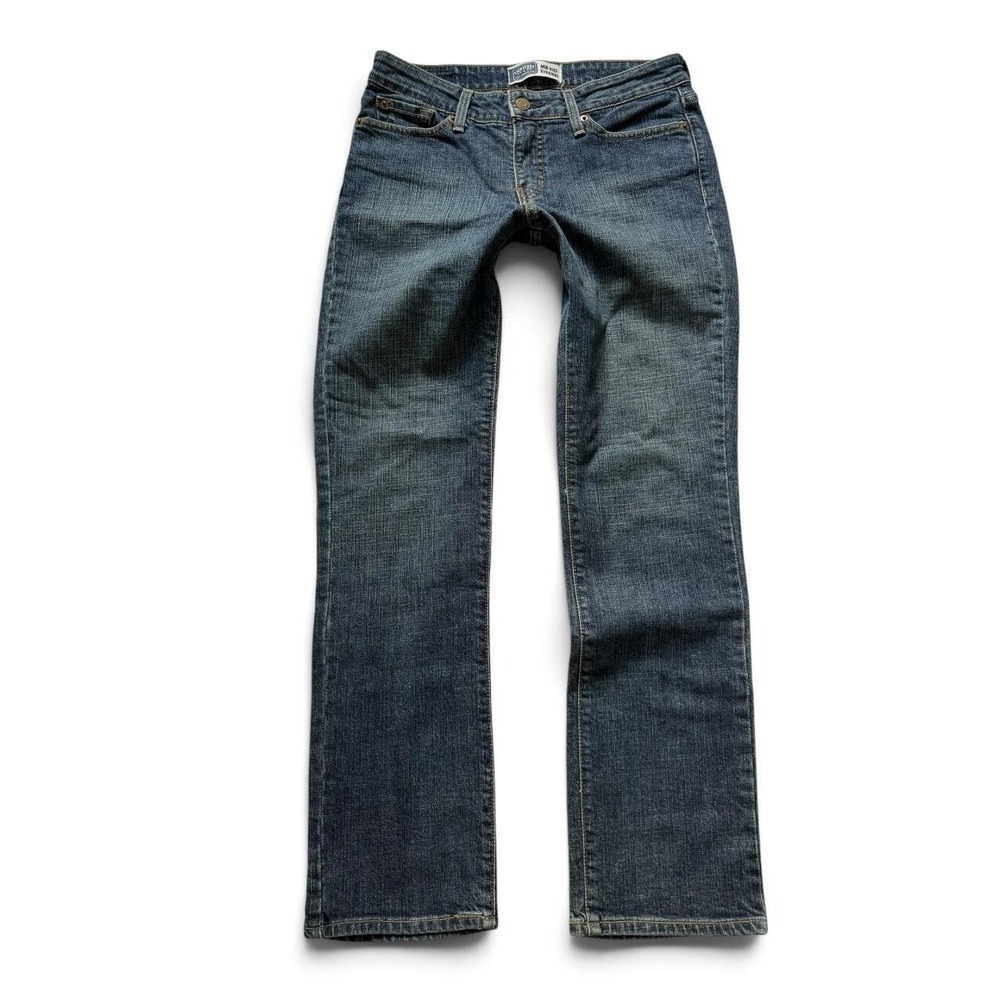 Signature by Levi Strauss Women Blue Mid Rise Straight Leg Jeans Size 6/36